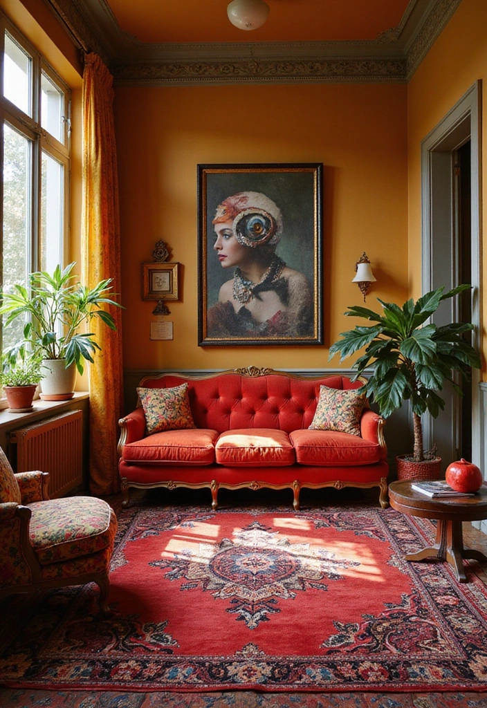 10 Eclectic Room Makeovers That Will Make You Rethink Your Space! - 7. Retro Glam: Vintage Meets Modern