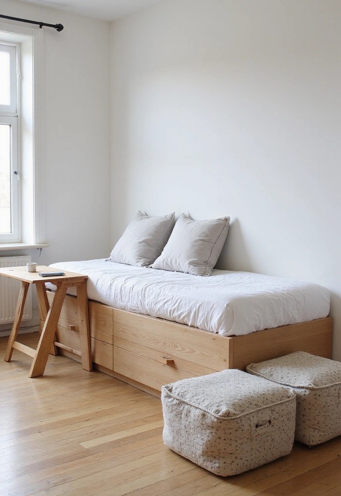 10 Minimalist Bedroom Decor Ideas That Will Transform Your Space Instantly! - 2. Invest in Multi-Functional Furniture