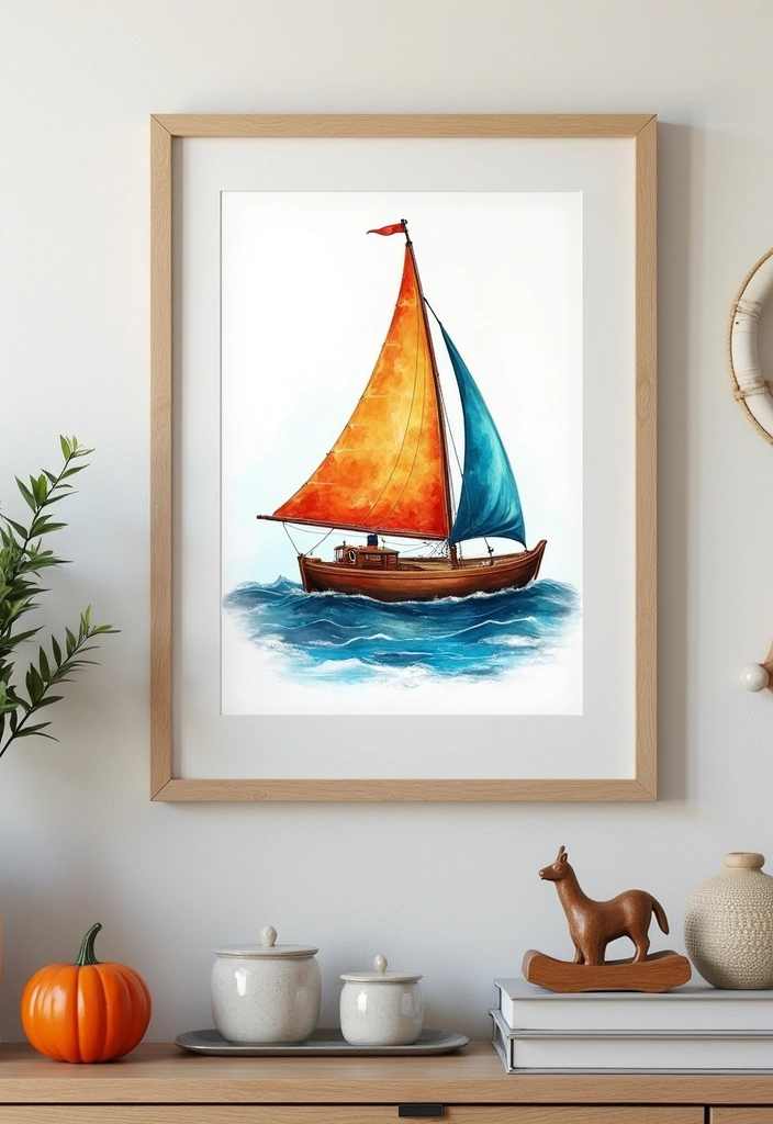 10 Nautical Wood Wall Art Ideas That Will Transform Your Space into a Coastal Paradise! - 7. Sailboats and Ships: Capturing the Spirit of Adventure