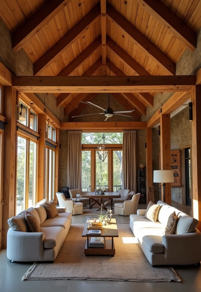 15 Jaw-Dropping Barndominium Decor Ideas You Need to See to Believe! - 1. Embrace Exposed Beams