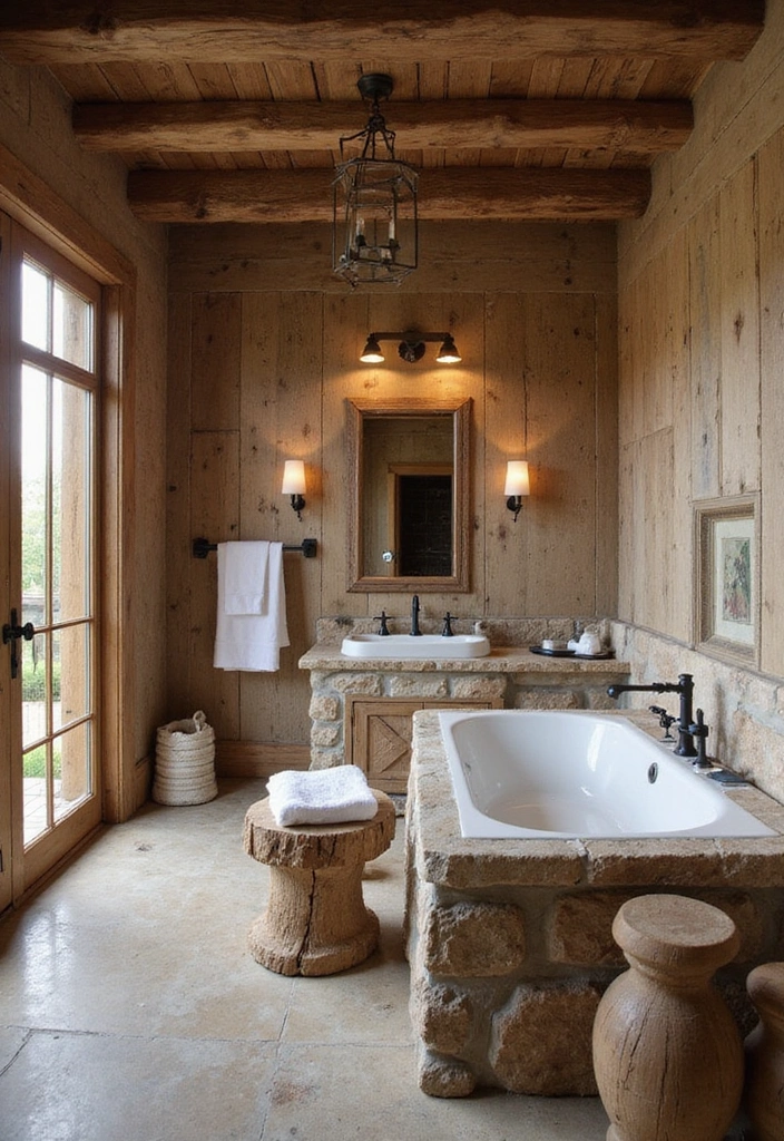 15 Jaw-Dropping Barndominium Decor Ideas You Need to See to Believe! - 11. Rustic Bathroom Retreats