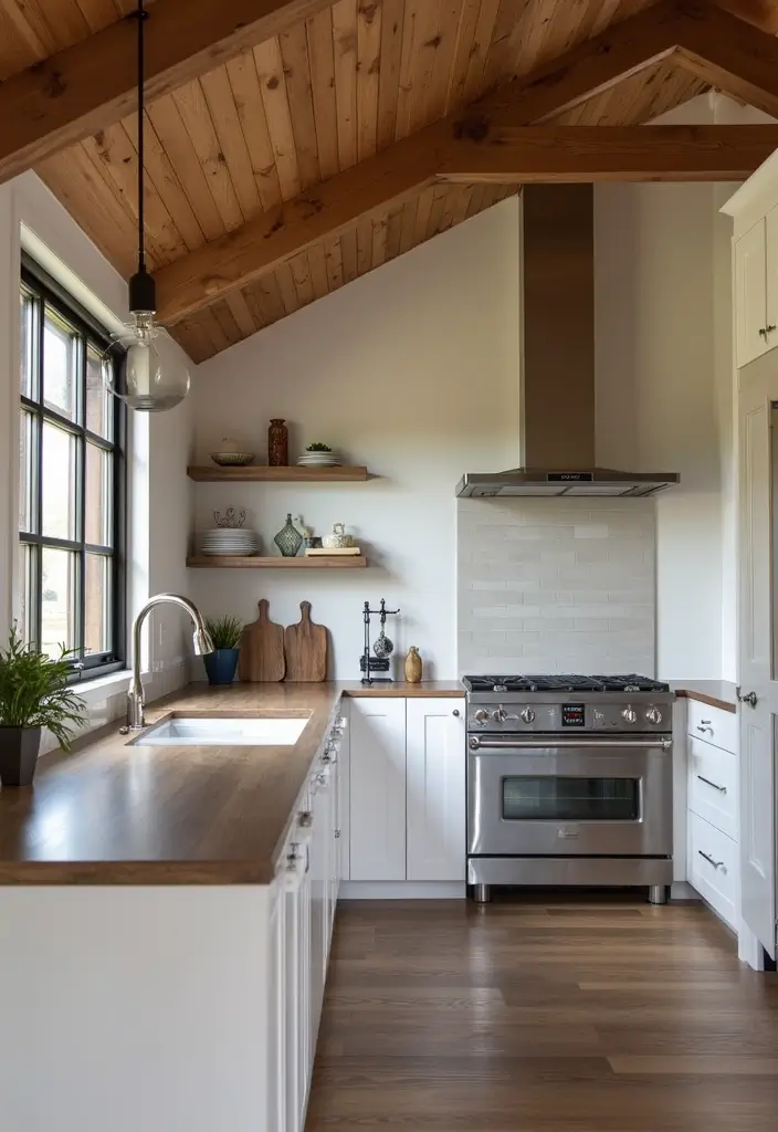 15 Jaw-Dropping Barndominium Interiors That Blend Rustic Charm with Modern Elegance! - 3. Modern Fixtures and Fittings