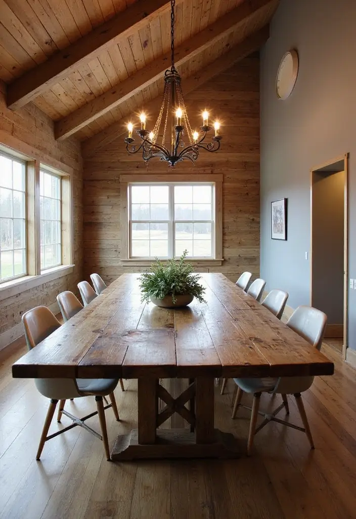 15 Jaw-Dropping Barndominium Interiors That Blend Rustic Charm with Modern Elegance! - 5. Elegant Dining Spaces