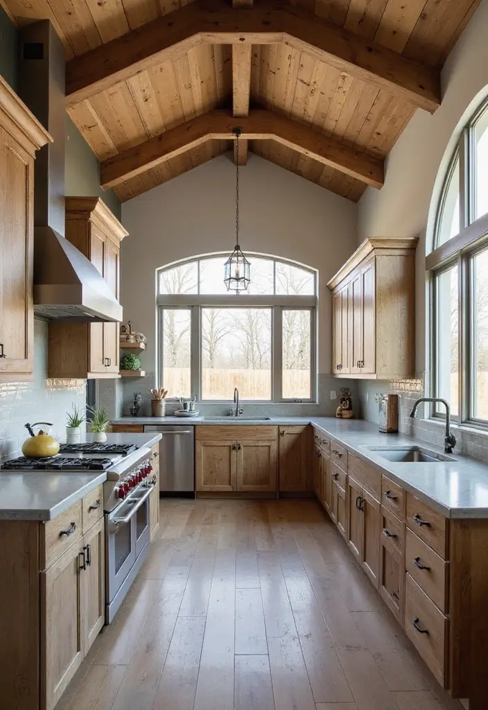 15 Jaw-Dropping Barndominium Interiors That Blend Rustic Charm with Modern Elegance! - 6. Stylish Kitchens