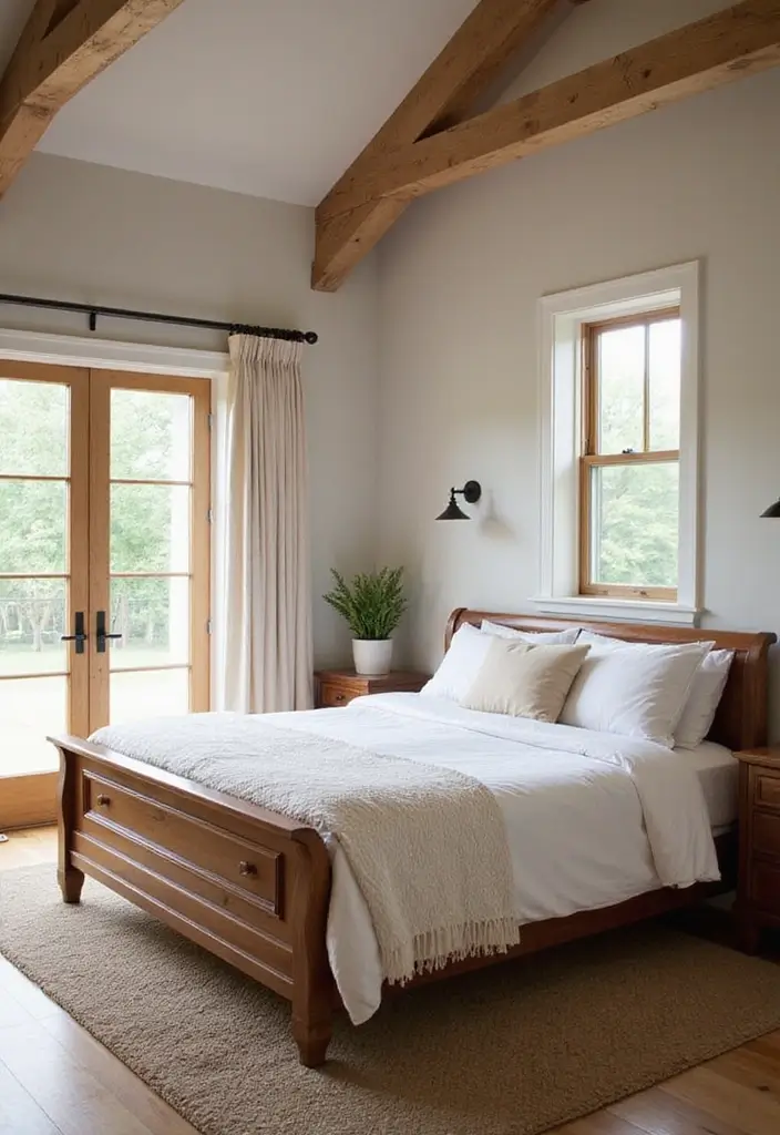 15 Jaw-Dropping Barndominium Interiors That Blend Rustic Charm with Modern Elegance! - 7. Serene Bedrooms