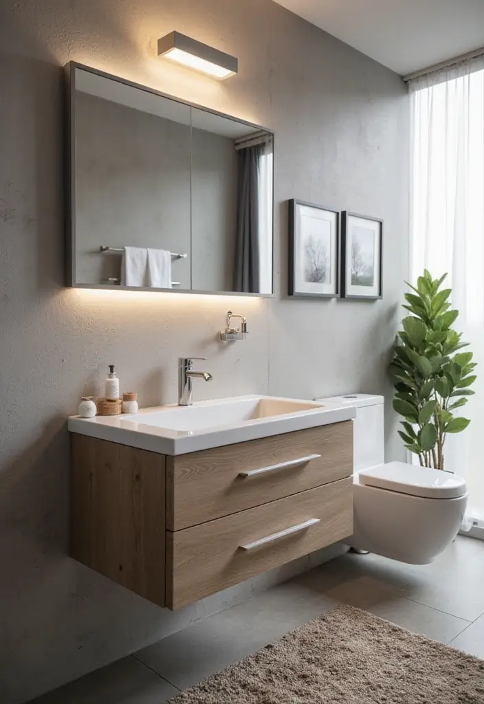 15 Luxury Bathroom Vanities That’ll Make You Feel Like Royalty (You Won't Believe #8!) - 10. Sleek Integrated Sinks