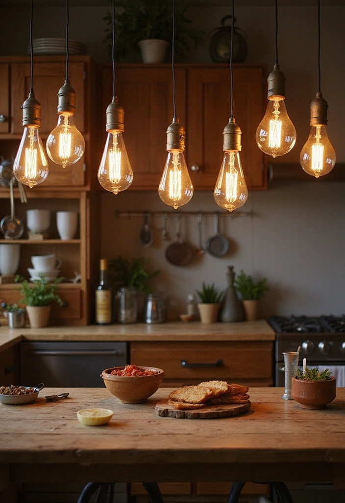15 Rustic Lighting Ideas That'll Transform Your Home into a Cozy Retreat! - 1. Exposed Edison Bulbs