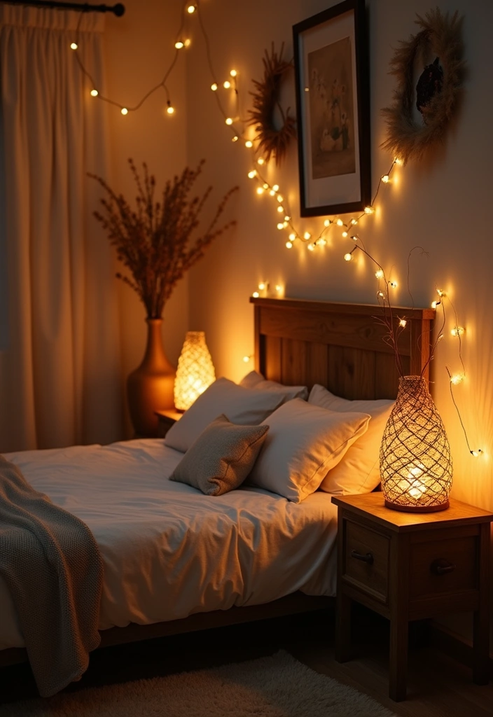 15 Rustic Lighting Ideas That'll Transform Your Home into a Cozy Retreat! - 13. Rustic Fairy Lamps