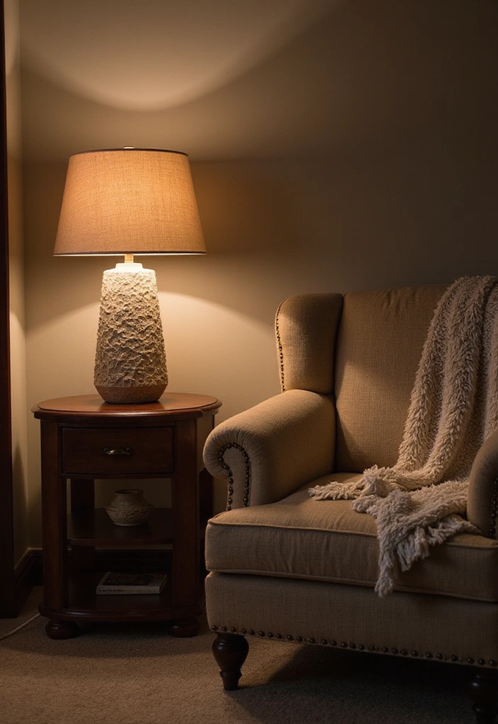 15 Rustic Lighting Ideas That'll Transform Your Home into a Cozy Retreat! - 5. Table Lamps with Natural Textures
