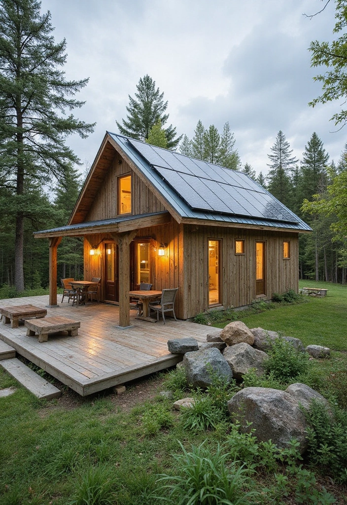 15 Stunning Barndominium Exteriors That Will Leave You in Awe (Wait Until You See #8!) - 12. Elegant Eco-Friendly Features