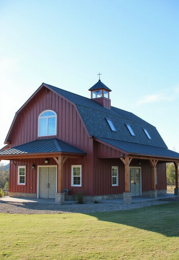 15 Stunning Barndominium Exteriors That Will Leave You in Awe (Wait Until You See #8!) - 14. Unique Roof Designs