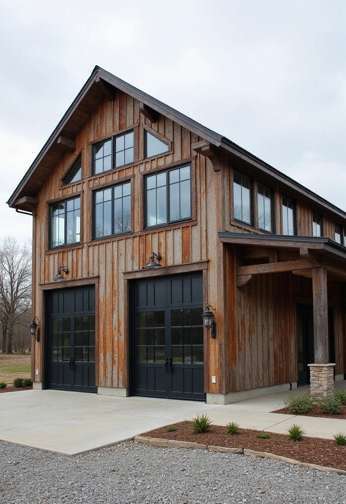 15 Stunning Barndominium Exteriors That Will Leave You in Awe (Wait Until You See #8!) - 6. Industrial Chic