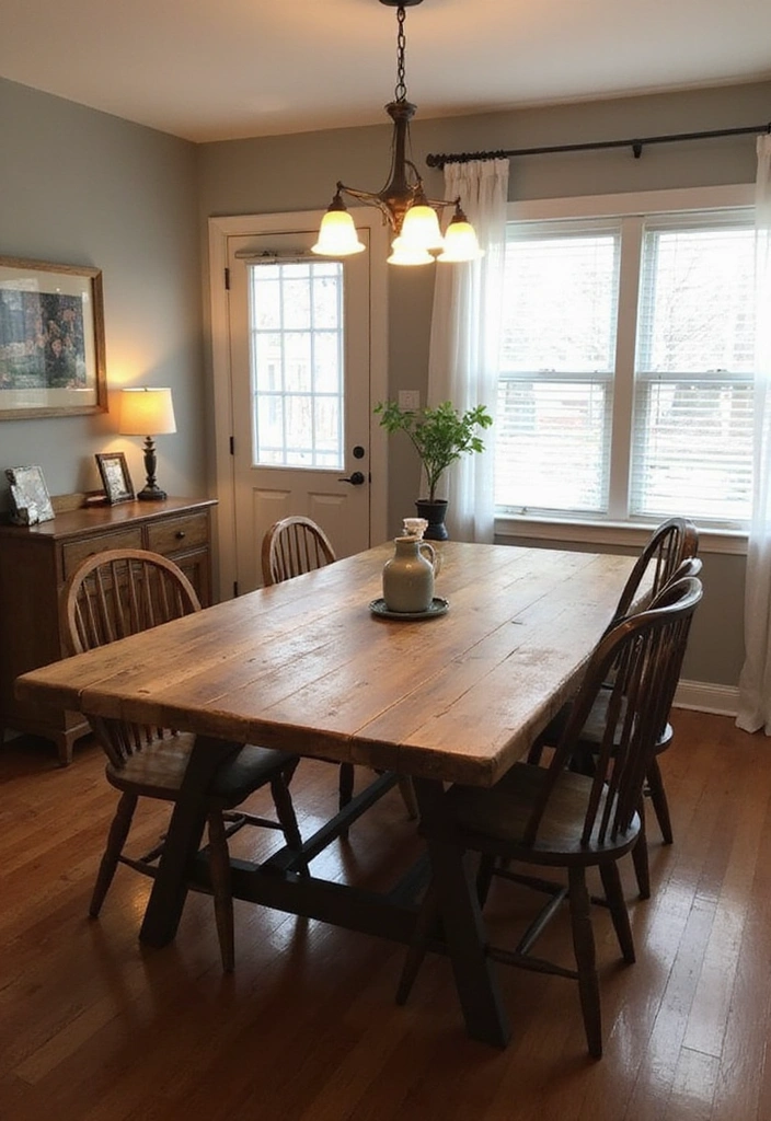 15 Stunning Reclaimed Wood Furniture Ideas That Will Transform Your Space (You Won't Believe #8!) - 1. Rustic Dining Table