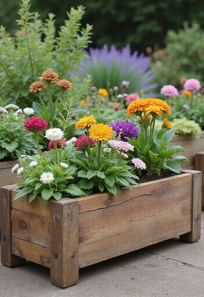 15 Stunning Reclaimed Wood Furniture Ideas That Will Transform Your Space (You Won't Believe #8!) - 15. Reclaimed Wood Garden Planters