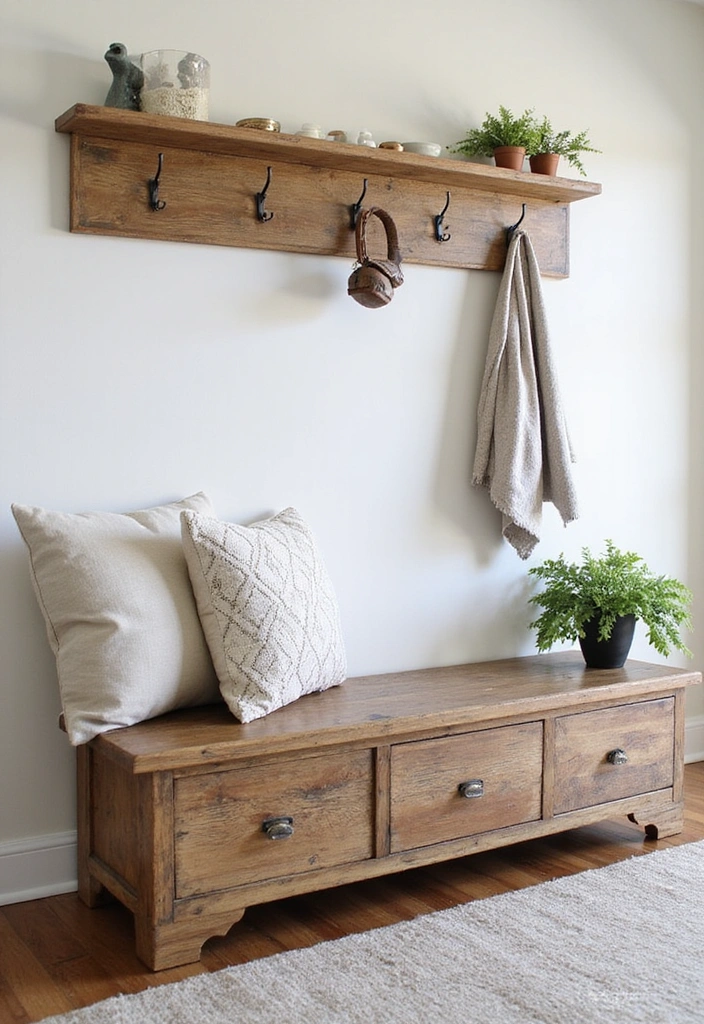 15 Stunning Reclaimed Wood Furniture Ideas That Will Transform Your Space (You Won't Believe #8!) - 7. Reclaimed Wood Storage Bench