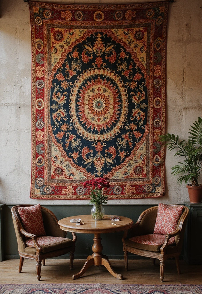 17 Enchanting Castlecore Decor Ideas That'll Make Your Home Feel Like a Fairytale! - 1. Opulent Tapestries