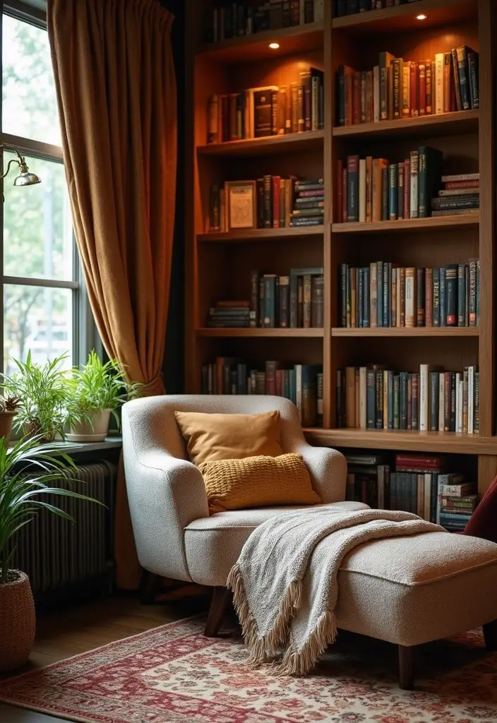 17 Enchanting Castlecore Decor Ideas That'll Make Your Home Feel Like a Fairytale! - 13. Cozy Reading Nooks