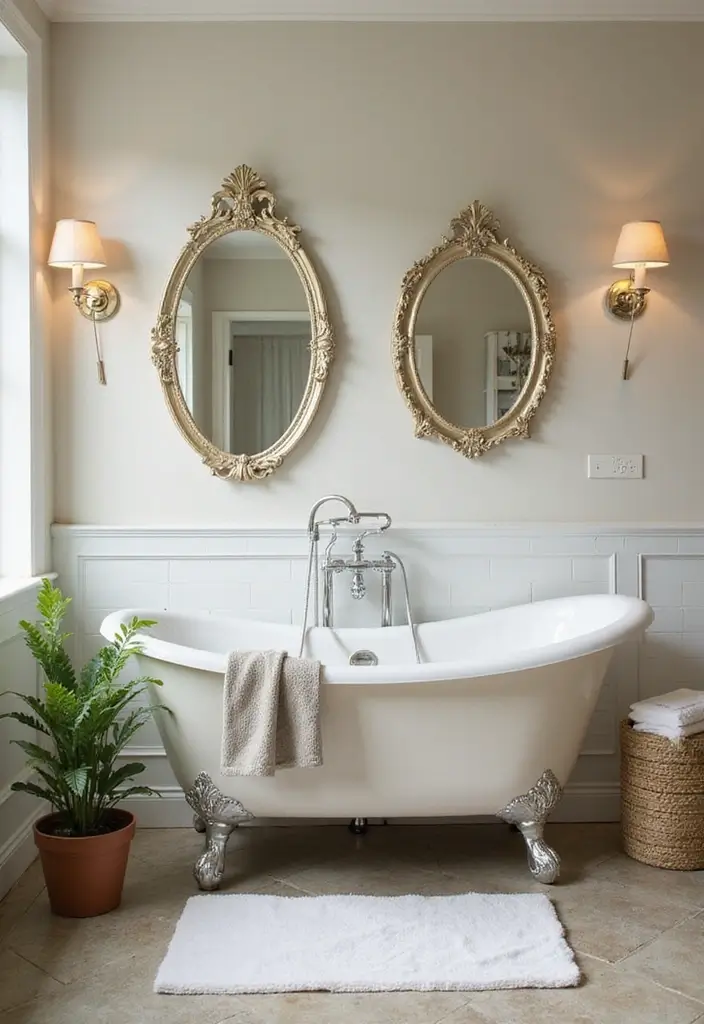 17 Enchanting Castlecore Decor Ideas That'll Make Your Home Feel Like a Fairytale! - 14. Whimsical Bath Decor