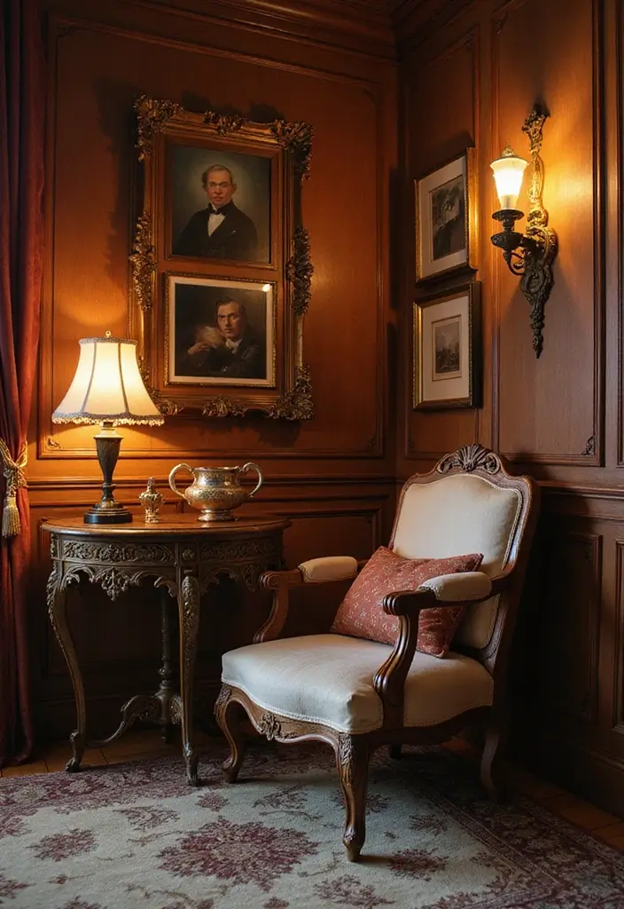 17 Enchanting Castlecore Decor Ideas That'll Make Your Home Feel Like a Fairytale! - 2. Antique Furniture