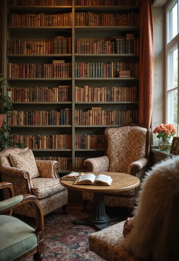17 Enchanting Castlecore Decor Ideas That'll Make Your Home Feel Like a Fairytale! - 6. Vintage Books