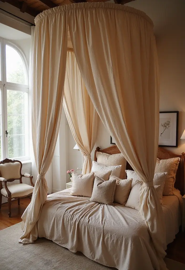 17 Enchanting Castlecore Decor Ideas That'll Make Your Home Feel Like a Fairytale! - 8. Romantic Canopy Beds