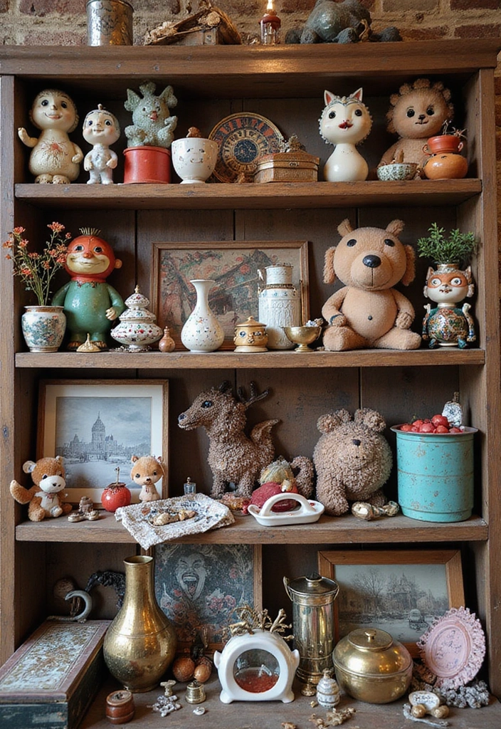 17 Enchanting Castlecore Decor Ideas That'll Make Your Home Feel Like a Fairytale! - 9. Quirky Collectibles