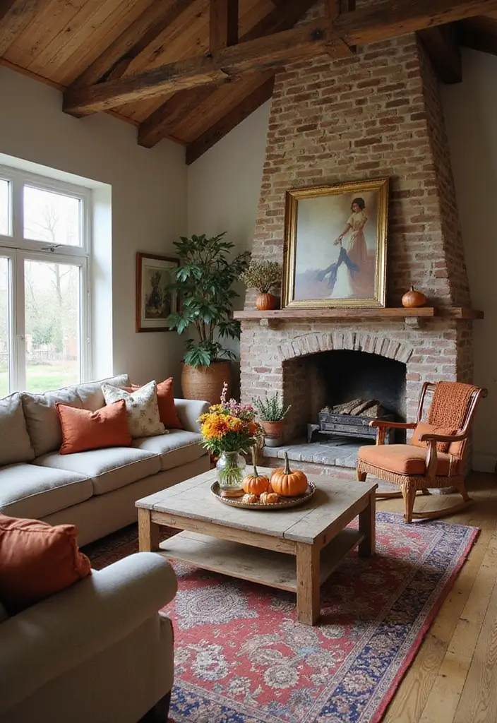 17 Rustic Living Room Decor Ideas That Will Make You Feel Right at Home! (You Won't Believe #12!) - 17. Seasonal Decor: Keep It Fresh
