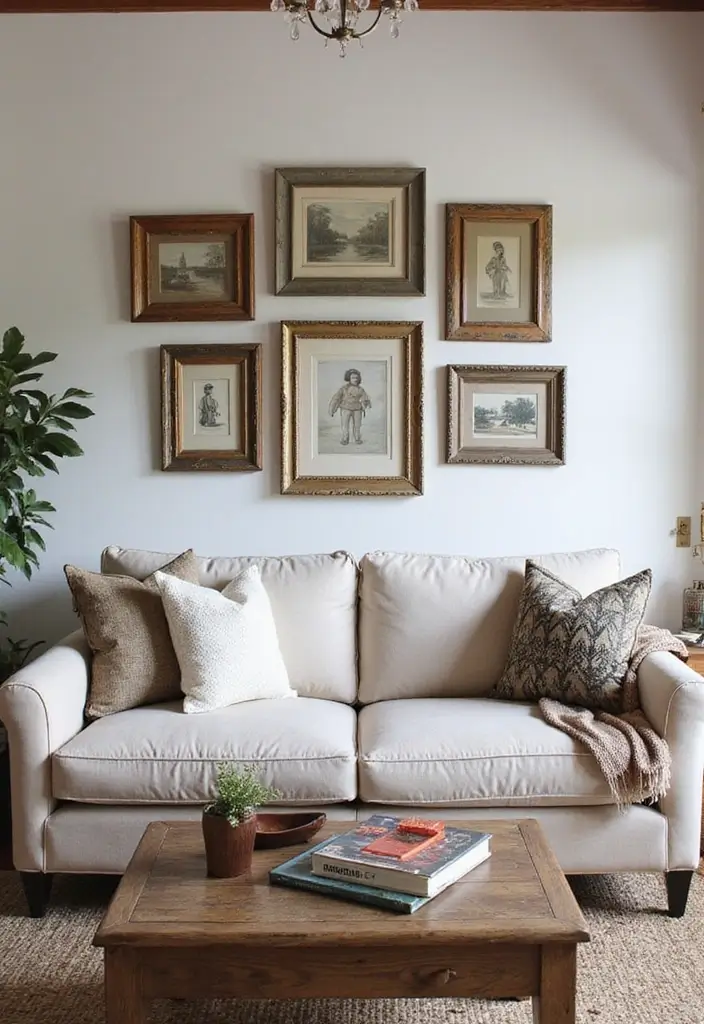 17 Rustic Living Room Decor Ideas That Will Make You Feel Right at Home! (You Won't Believe #12!) - 9. Farmhouse-Inspired Wall Art