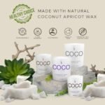 COCO by Stone 6.5oz Honeysuckle Candle: Vegan Coconut Apricot Wax, Clean Burning, Hand Poured, for a Fresh Home Aroma. - Image 4