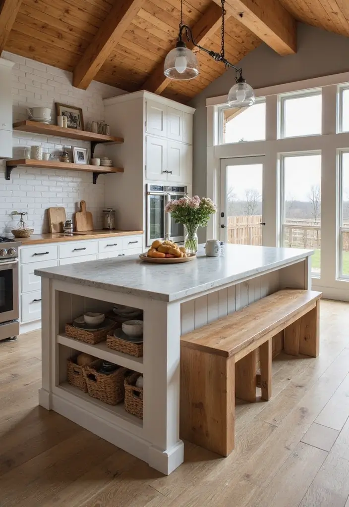 18 Modern Barndominium Kitchen Designs That Will Make Cooking a Joy (Wait Until You See #11!) - 12. Multi-Functional Design