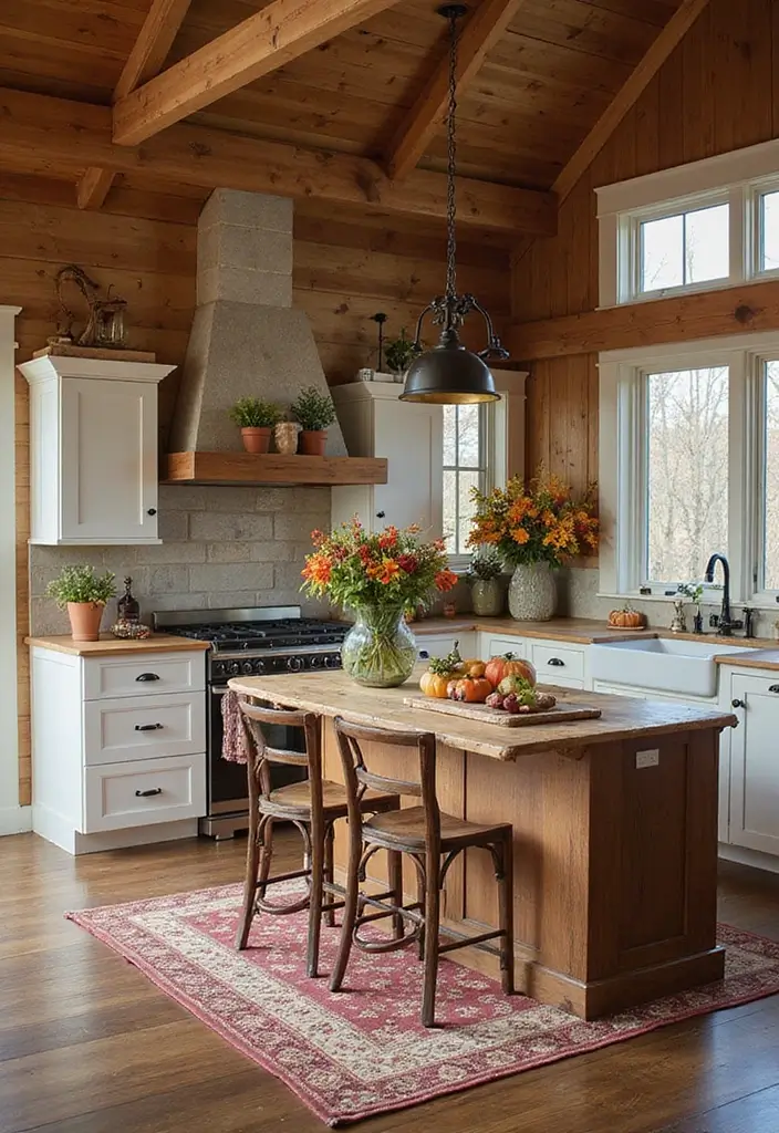 18 Modern Barndominium Kitchen Designs That Will Make Cooking a Joy (Wait Until You See #11!) - 17. Seasonal Decor