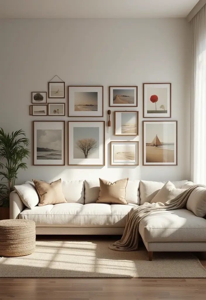 20 Cozy Living Room Ideas That'll Make You Want to Curl Up with a Book! (You Won't Believe #12!) - 6. Statement Wall Art