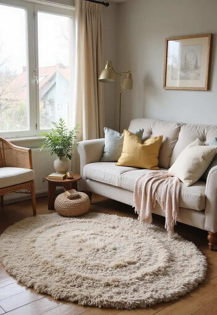 20 Cozy Living Room Ideas That'll Make You Want to Hibernate (You Won't Believe #10!) - 12. Soft Area Rugs