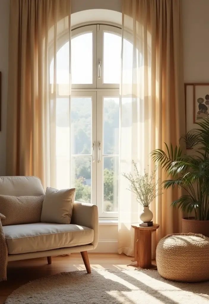 20 Cozy Living Room Ideas That'll Make You Want to Hibernate (You Won't Believe #10!) - 5. Soft Drapery