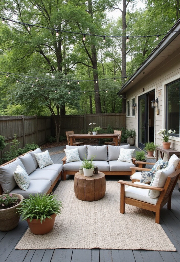 20 Modern Farmhouse Decor Ideas That'll Make Your Heart Skip a Beat! - 15. Outdoor Living Spaces