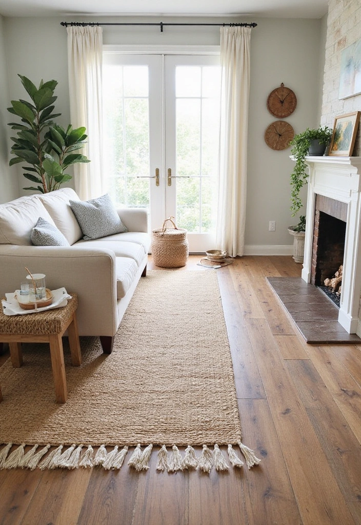 20 Modern Farmhouse Decor Ideas That'll Make Your Heart Skip a Beat! - 16. Layered Flooring