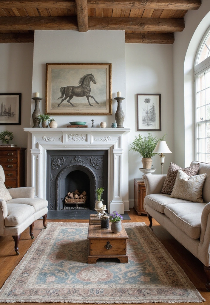 20 Modern Farmhouse Decor Ideas That'll Make Your Heart Skip a Beat! - 4. Vintage Finds