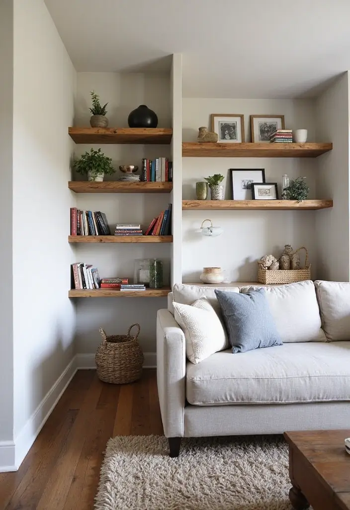 20 Stunning Barndominium Living Room Ideas That Will Make You Feel Right at Home (You Won't Believe #5!) - 11. Custom Shelving