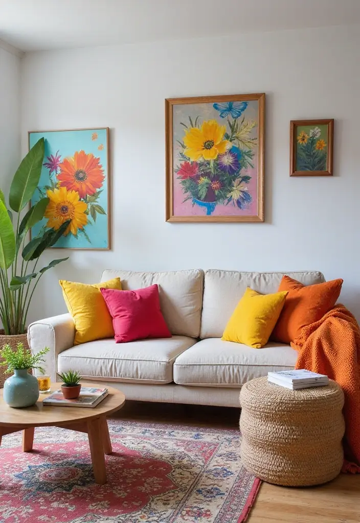 20 Stunning Barndominium Living Room Ideas That Will Make You Feel Right at Home (You Won't Believe #5!) - 15. Colorful Accents