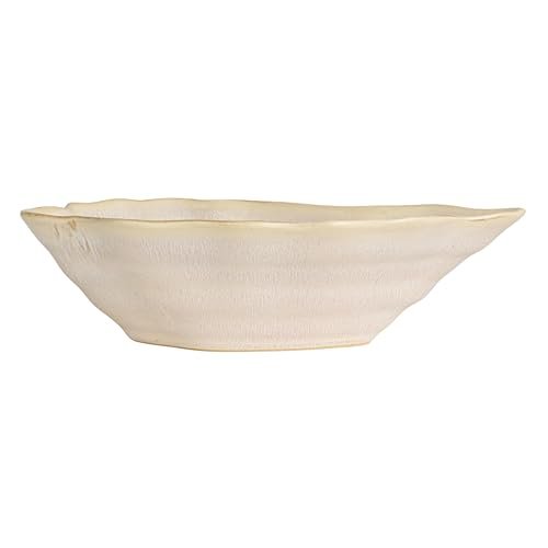 21BGtxf1uL._SL500_.jpg Creative Co-Op Cream Oyster-Shaped Stoneware Bowl - Perfect for Stylish Serving! - Image 6