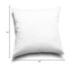 EDOW Set of 2 Down Alternative Pillow Inserts - 18x18 White Polyester Cushions, Machine Washable. - Image 8