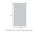 HOMEIDEAS Light Grey & White Semi-Sheer Curtains, 52x63" – 2 Panels, Floral Print for Privacy & Light Filtering in Bedroom or Living Room. - Image 9