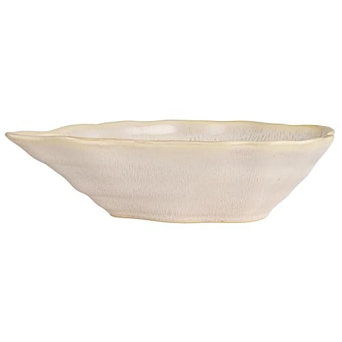 21O99XGPzXL._SL500_.jpg Creative Co-Op Cream Oyster-Shaped Stoneware Bowl - Perfect for Stylish Serving! - Image 8