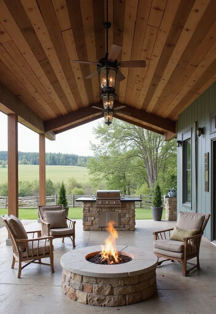 22 Stunning Barndominium Floor Plans That Redefine Open Concept Living! - 10. Outdoor Living Integration