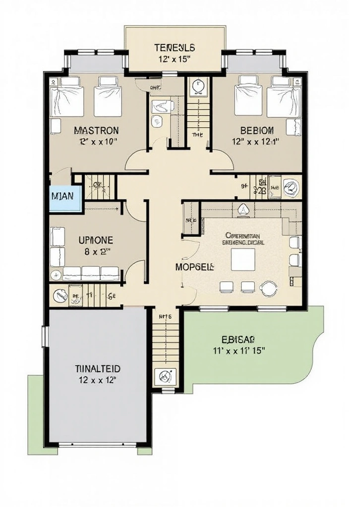 22 Stunning Barndominium Floor Plans That Redefine Open Concept Living! - 11. Twin Master Suites