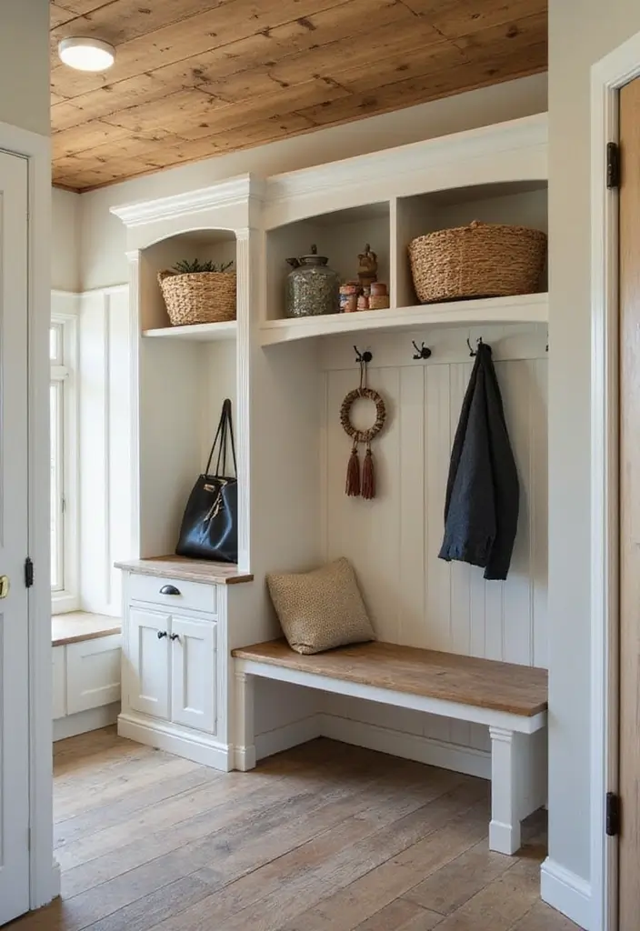 22 Stunning Barndominium Floor Plans That Redefine Open Concept Living! - 16. Practically Designed Mudroom