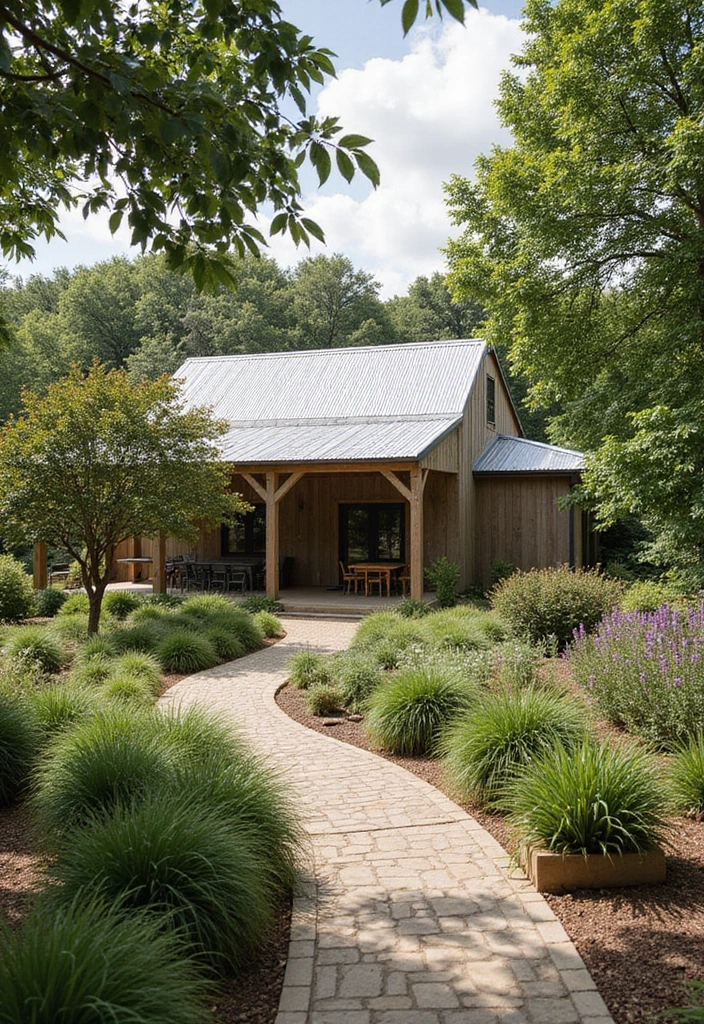 22 Stunning Barndominium Floor Plans That Redefine Open Concept Living! - 22. Sustainable Landscaping