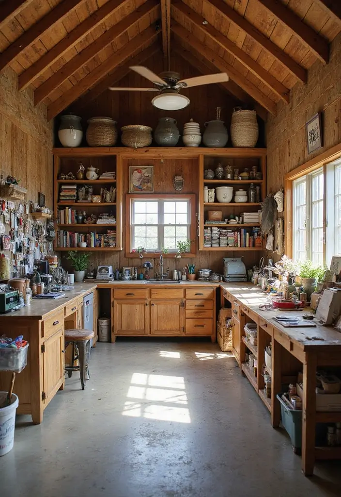22 Stunning Barndominium Floor Plans That Redefine Open Concept Living! - 9. Versatile Hobby Space