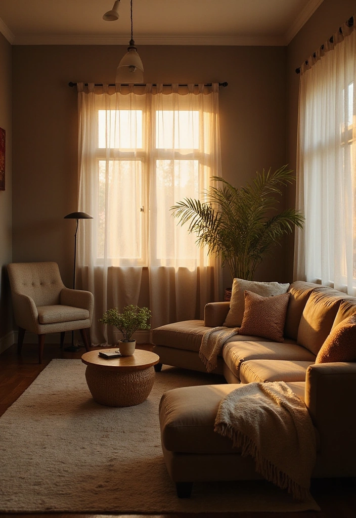 25 Cozy Living Room Ideas That'll Make You Want to Snuggle Up with a Blanket! - 14. Ambient Sound