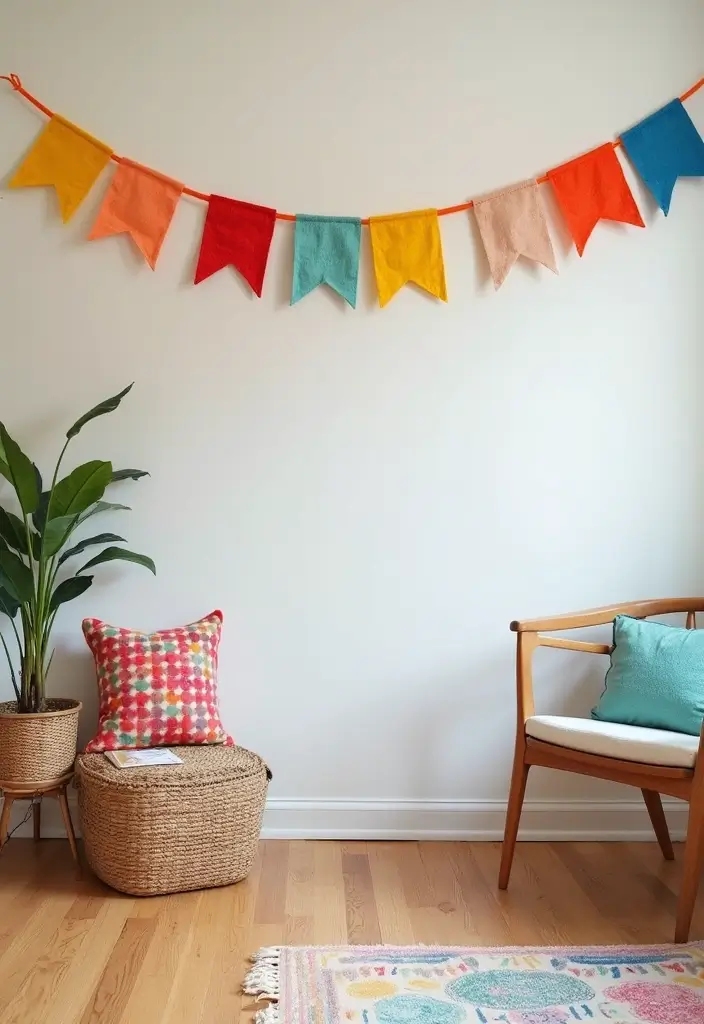 30 Affordable DIY Home Decor Projects You Can Complete This Weekend! - 22. DIY Fabric Banners